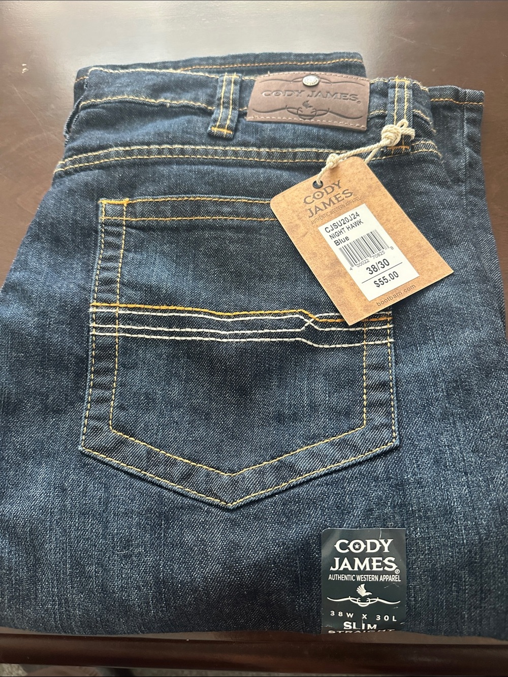 Cody James Slim Straight Night Hawk jeans 38-30